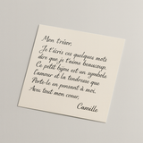 Lettre personnalisable